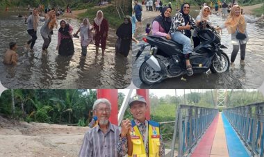 Jembatan Gantung Way Sekampung (Jelujur), Kini Viral Dan Jadi Pilihan Objek Wisata