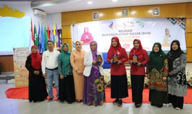 Edukasi Mingguan Ahmad Yani (EDUMY) yang berkerja sama dengan Yayasan Jantung Indonesia (YIS) Kota Metro di Gedung E Universitas Muhammadiyah Metro.