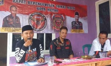 DPC Ormas Bidik Kota Metro Gelar Rapat Evaluasi Akhir Tahun Terkait Kinerja Dan Kepengurusan 