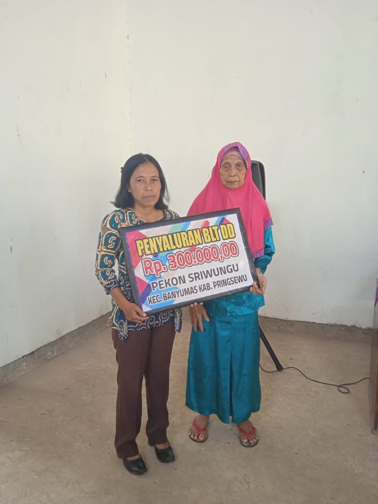Bantuan BLT DD Pekon Sriwungu Pringsewu Lampung