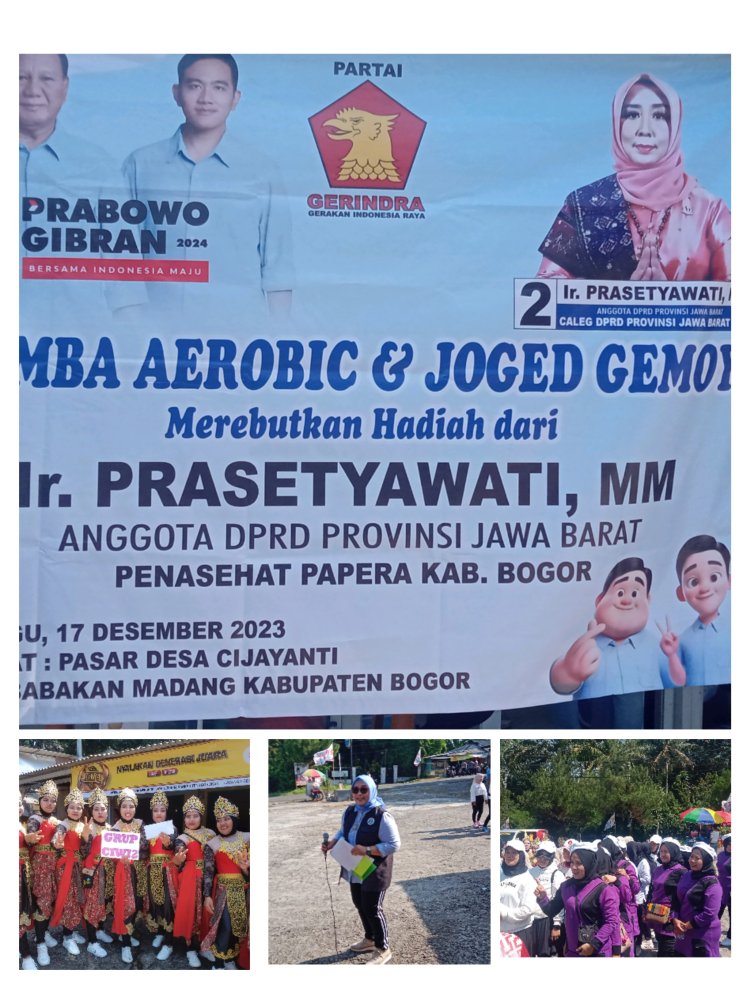 Lomba Aerobic dan Joget Gemoy Merebutkan Hadiah Ir.Prasetyawati,MM  Anggota DPRD Jawa Barat 