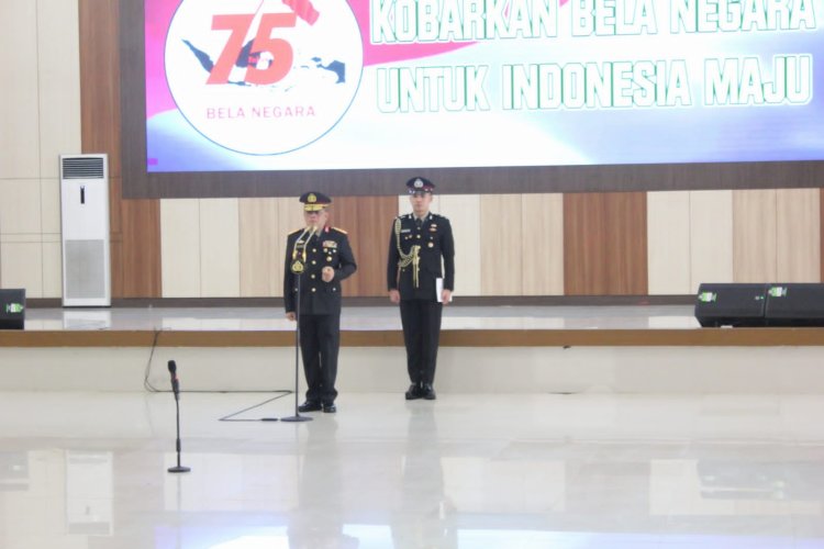 Kapolda Lampung Pimpin Upacara Peringatan Hari Bela Negara Ke- 75