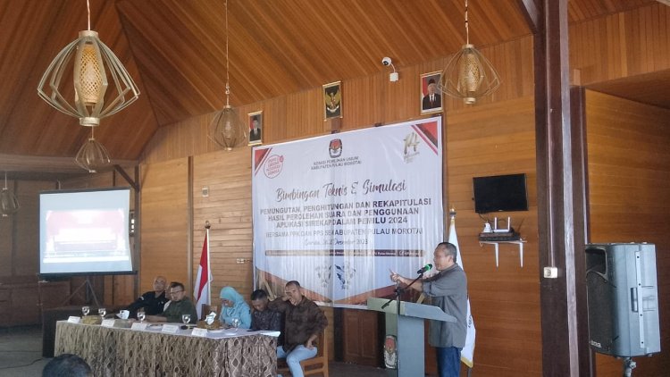 Ketua KPU Malut Resmi Membuka Bimtek PPK dan PPS Morotai