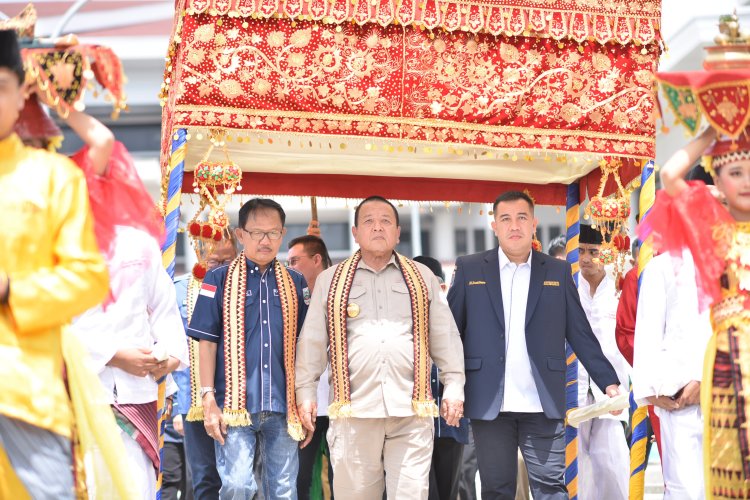 Kegiatan Bulan Bhakti Karang Taruna (BBKT) 2023 di Provinsi Lampung yang diselenggarakan di Kabupaten Pesisir Barat (Pesibar) Berlangsung Meriah.