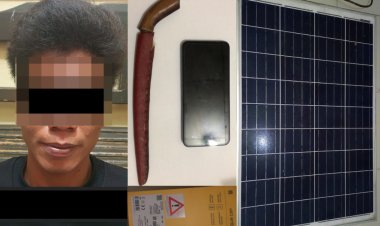 Curas di Negara Batin: Satu Pelaku Curas HP dan Panel Surya Diringkus Polisi Way Kanan