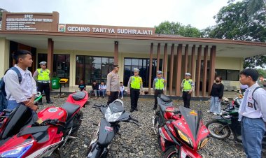 Ciptakan Keselamatan Berkendara Jelang Pemilu 2024, Kapolres Himbau Pengendara Sepeda Motor Tidak Gunakan Knalpot Brong