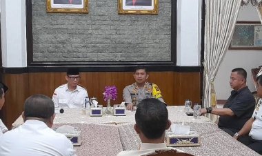 Baru Menjabat, Kapolres Oku AKBP Imam Zamroni, S.I.K., M.H., Silaturahmi Dengan Pj. Bupati Oku