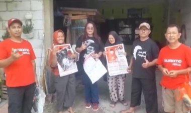 Lewat Door to Door, Tim Nyumarno Kerja Sosialisasikan Program Ganjar-Mahfud Dan Nyumarno