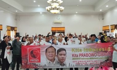 DPC Projo Kota Metro Rapatkan Barisan Dukung Capres Cawapres Prabowo- Gibran