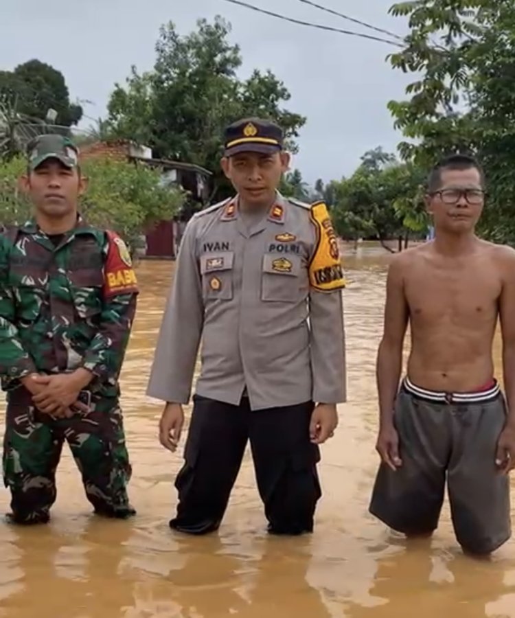 Musibah Banjir di Kel Dusun Kebun Kab Tanjab Barat