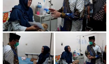 PJ Bupati OKU H Teddy Meilwansyah Berikan Semangat dan Bantu Biaya Pengobatan pada Liliyasari Penderita Kanker Payudara