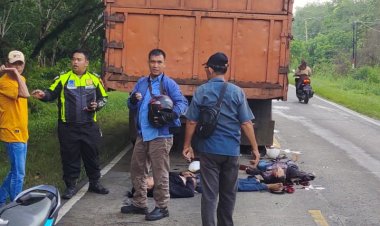Diduga Pelaku, Dua Orang Pengendara Sepeda Motor Terlibat Laka Lantas, Ada Senjata Api