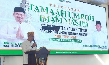 Lepas 73 Jamaah Umroh Ketanah Suci, Bupati Koltim : Semoga Menjadi Jamaah Yang Mabrur