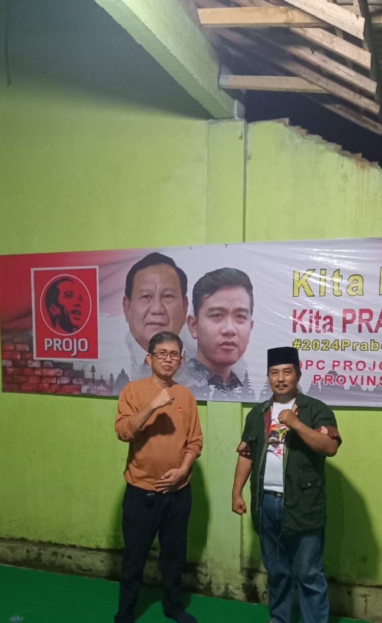 Prabowo - Gibran Menang Satu Putaran Dalam Hitung Cepat Atau Quick Count, Ketua Projo Kota Metro Achmad Yani Adakan  Syukuran