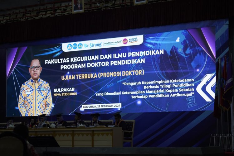 Raih Gelar DOKTOR, Korda Tim Reaksi Cepat  Perlindungan Perempuan dan anak Indonesia TRC PPA kabupaten Mesuji Beri ucapan selamat untuk DR.Drs Sulpakar MM Penjabat Bupati Mesuji
