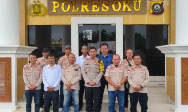 DPC LSM Elang Mas Audensi Bersama Kapolres OKU AKBP Imam Zamroni, S.I.K., M.H