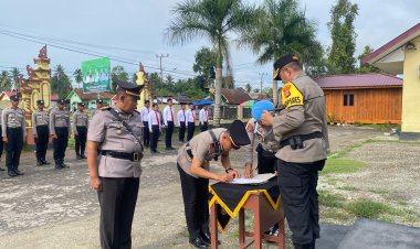 Kapolsek Uluiwoi Berganti, Kapolres Koltim : Segera Kenali Tempat Tugasnya Yang Baru