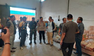 Polres Oku bersama Forkopimda Oku terkait pemantauan harga dan stok bapokting menjelang bulan Ramadhan 1445 H Tahun