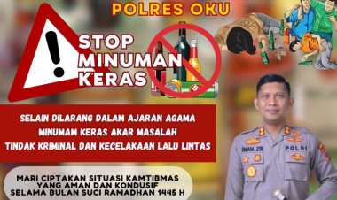 Minuman Keras Salah Satu Sasaran Dalam Operasi Penyakit Masyarakat (pekat) Musi 2024 Polres Oku