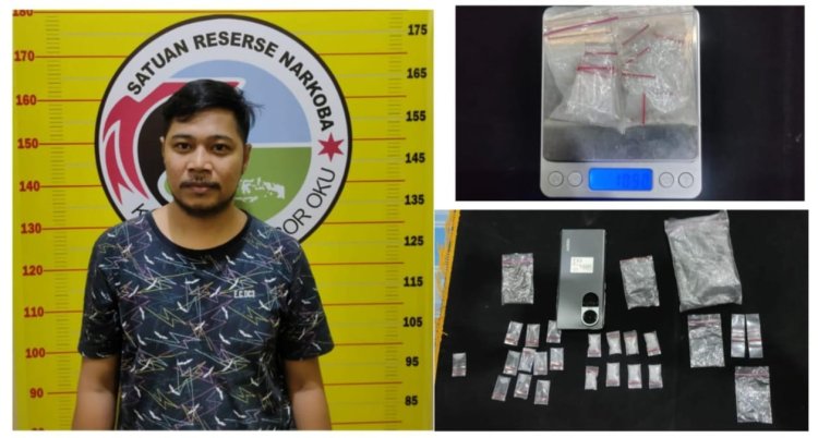 Seorang kurir Diamankan Satuan Narkoba Polres OKU, Ditemukan 10,90 gram Diduga Sabu