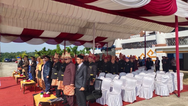 PJ Bupati Mesuji Pimpin upacara HUT Lampung di Pemkab Mesuji