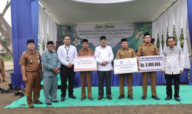 Hadiri Halal Bihalal di Kecamatan Bram Itam, Bupati Akan Menaikan Gaji Aparat Desa