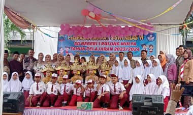 SDN 1 Rulung Mulya adakan Perpisahan, Guru Guru Doakan Anak Anak Menjadi Orang Sukses
