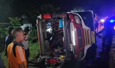 Kecelakaan Maut Bus Study Tour SDN 1 Harisan Jaya OKU Timur, Menelan Korban Jiwa