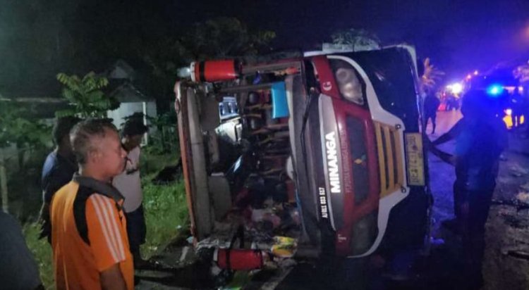 Kecelakaan Maut Bus Study Tour SDN 1 Harisan Jaya OKU Timur, Menelan Korban Jiwa