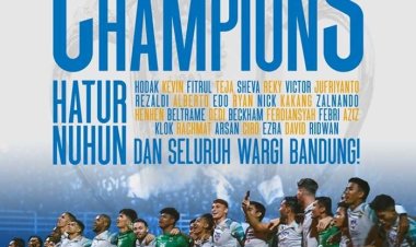 Persib Juara Lagi, Bobotoh Banjiri Jalanan Kota Bandung Rayakan Kemenangan
