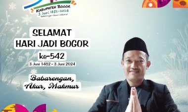 Miftah Dan jajaran paguyuban RT/RW desa bojong koneng, mengucapkan Selamat Hari Jadi Bogor ke-542 Tahun