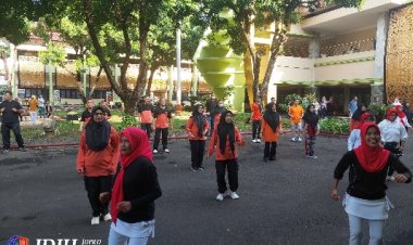 PEGAWAI SETWAN METRO SEMARAKKAN SENAM JANTUNG SEHAT