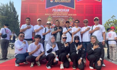 KPU Kabupaten Bogor, melaksanakan peluncuran tahapan pemilihan Bupati dan Wakil Bupati Bogor tahun 2024