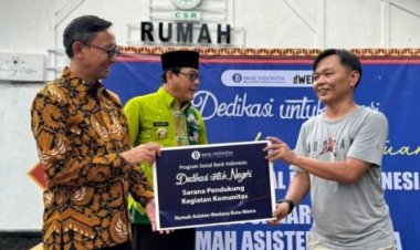 Bank Indonesia (BI) perwakilan Lampung memberikan bantuan sosial guna mendukung pelestarian dan pemanfaatan cagar budaya Rumah Asisten Wedana Metro