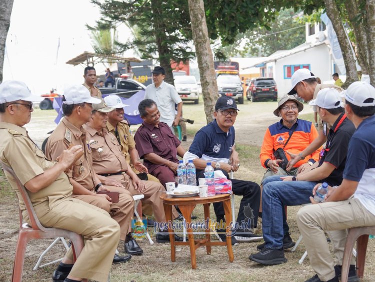 BUPATI AGUS ISTIQLAL SEMPATKAN TINJAU LOKASI WSL KRUI PRO 2024