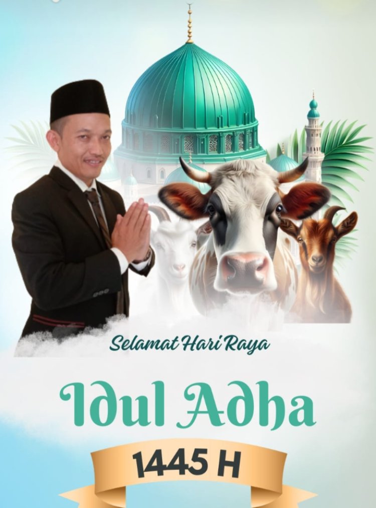 Miftah Ketua Paguyuban Desa Bojong koneng Mengucapkan Selamat Hari Raya Idul Adha 1445 H