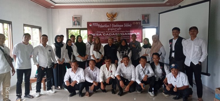 Desa Cadasngampar Kecamatan Sukaraja Gelar Pelantikan Pantarlih   