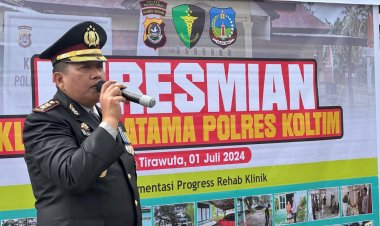 Momen HUT Bhayangkara Ke-78, AKBP Yudhi Palmi DJ Resmikan Klinik Pratama Polres Koltim