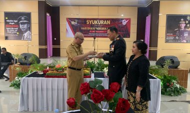 Pj. BUPATI TANGGAMUS YANG DI WAKILI SEKDA MENGHADIRI TASYAKURAN DALAM RANGKA HARI BHAYANGKARA KE-78 TAHUN 2024 POLRES TANGGAMUS