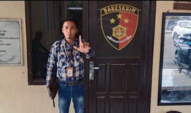 Sekjen Laskar Lampung Indonesia Kota Metro (LLI-KM) Dampingi Rico Kurniawan Laporkan Kasus Penipuan dan  Penggelapan Warga Sri Sawahan Lampung Tengah