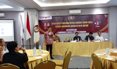 Sosialisasi Pilkada, Komisioner KPU Lampung Antoniyus Cahyalana Sarankan Kantor KPU Metro Punya Media Gathering