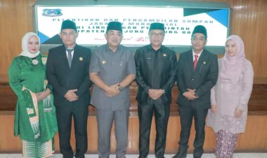 Bupati Tanjabbar Lantik Kepala BKAD dan Kasat Pol PP