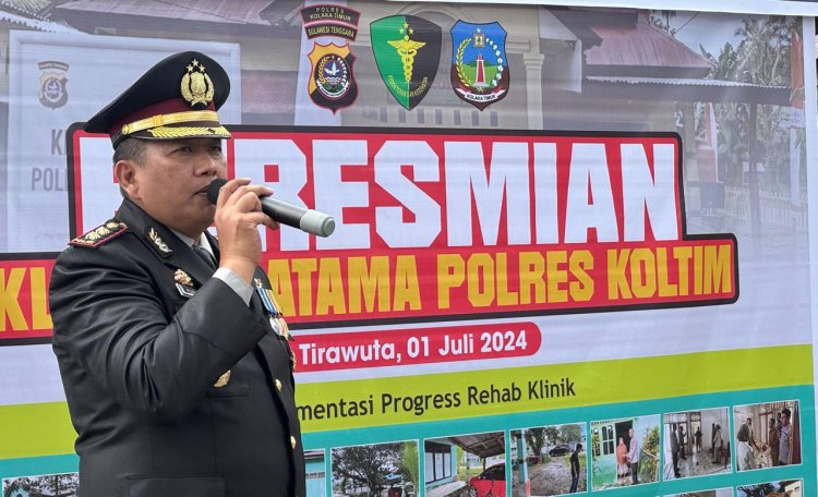 Momen HUT Bhayangkara Ke-78, AKBP Yudhi Palmi DJ Resmikan Klinik Pratama Polres Koltim