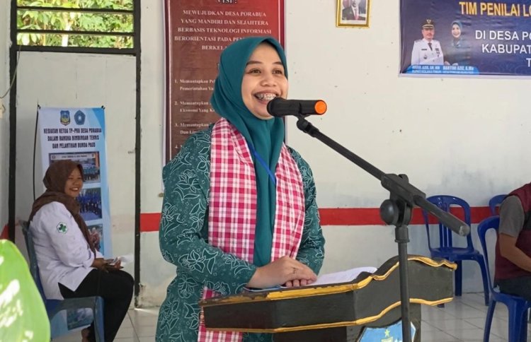 Akhiri Lomba 10 Program PKK Di Ueesi, Hartini Sebut Desa Porabua Miliki Data Adminstrasi Yang Lengkap