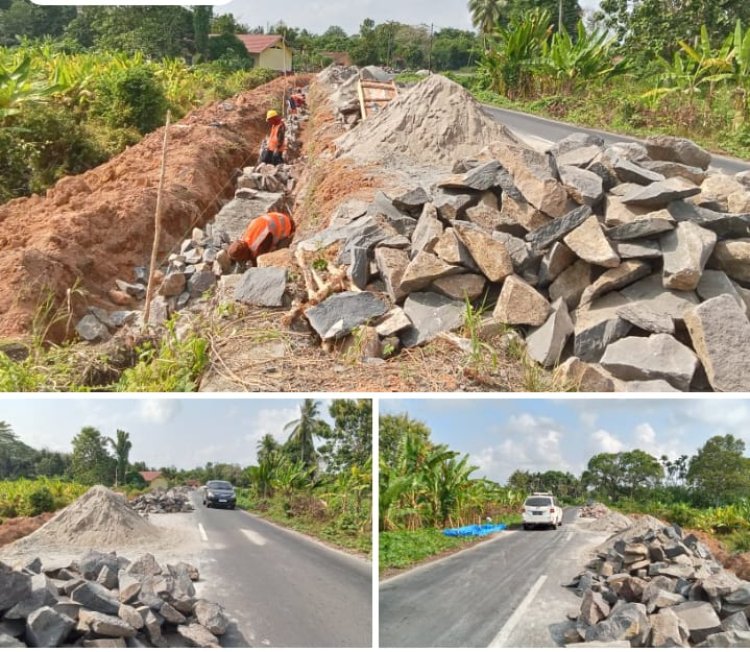 Proyek Siluman Muncul Di kecamatan Cempaka kabupaten Oku Timur Patut dipertanyakan