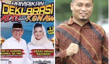 Spektakuler, Deklarasi Paslon “HADIR” Bakal Melibatkan 100 Pelaku UMKM Di Konawe