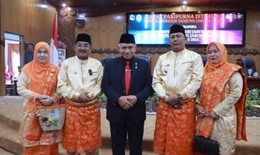 Bupati dan Wakil Bupati Hadiri Rapat Paripurna Istimewa Peringatan Hari Jadi Kabupaten Tanjabbbar ke-59