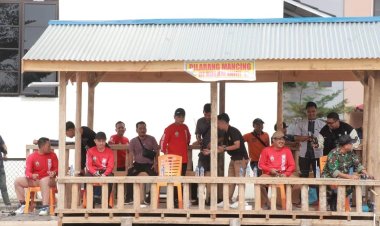 Bupati Ikuti Perlombaan Mancing Mania yang Digelar Kapolres Tanjab Barat