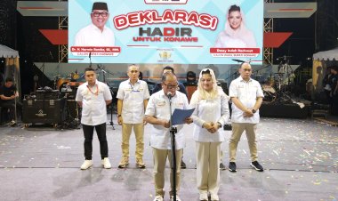 Deklarasi Pasangan Calon Harmin Ramba - Dessy Indah Rachmat Menggema Di ICP