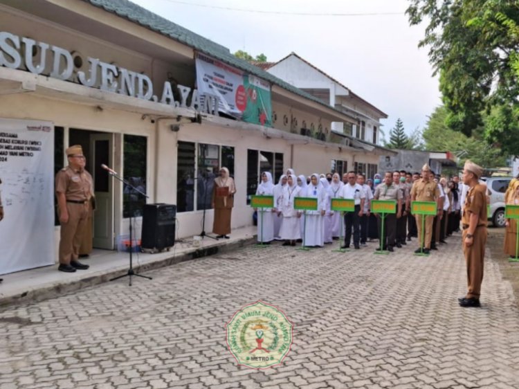 Apel Mingguan RSUD Jenderal Ahmad Yani Metro, Senin 5 Agustus 2024 Yang Dipimpin Oleh Wakil Direktur